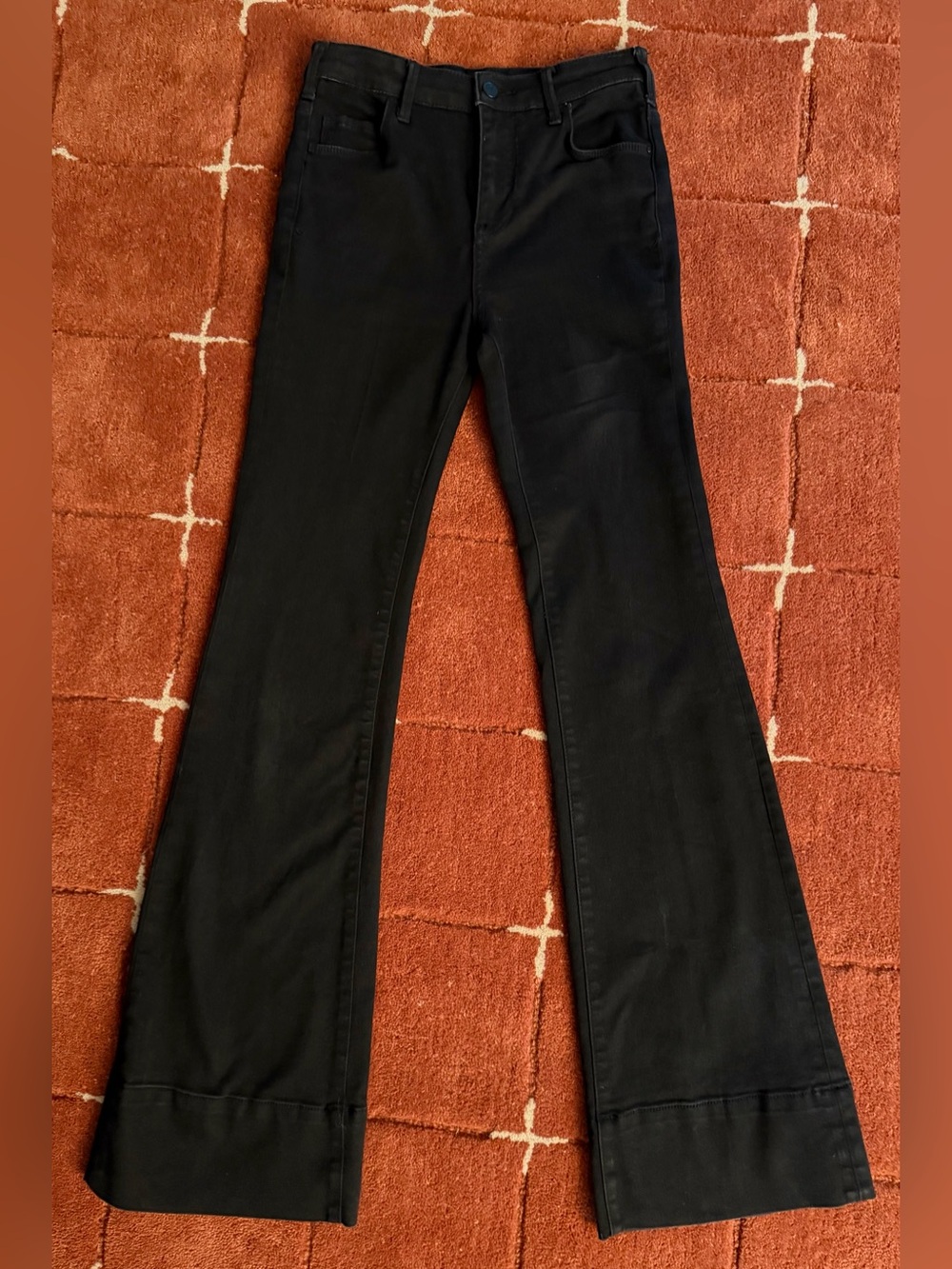 Pilcro Black Flared Pants (Stretchy)